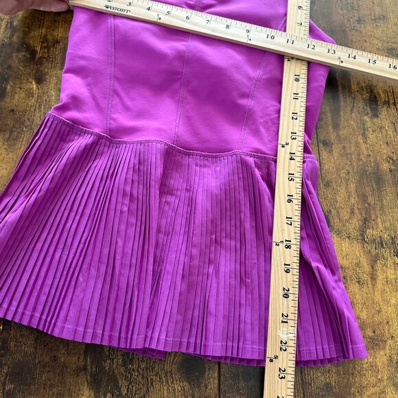 Lululemon City Tank Pleated Purple- Womens Size 6 - Peplum Style Flowy Ruffle - Picture 5 of 6